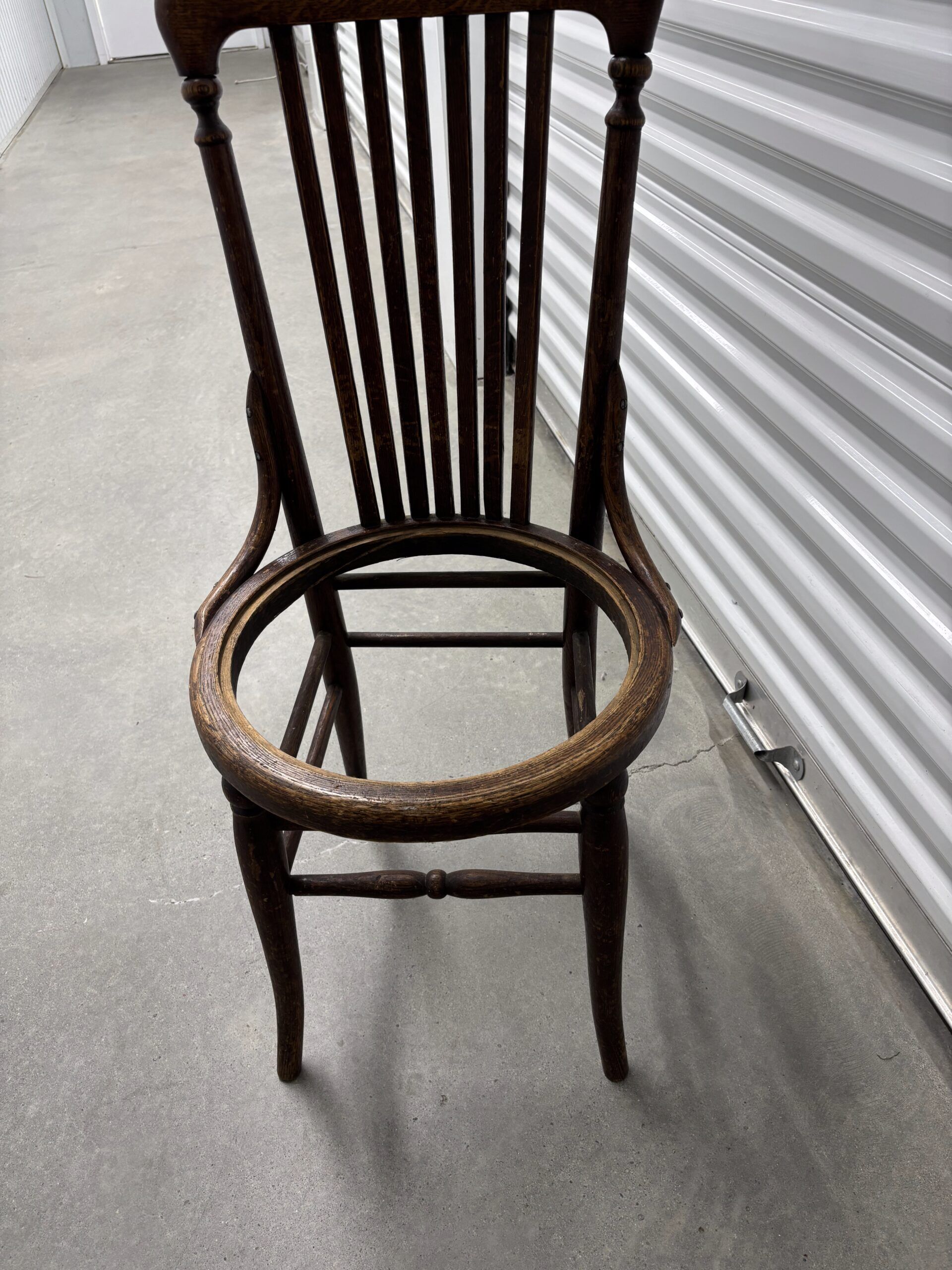 Antique Round Bentwood Chair or Stool